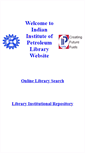 Mobile Screenshot of library.iip.res.in